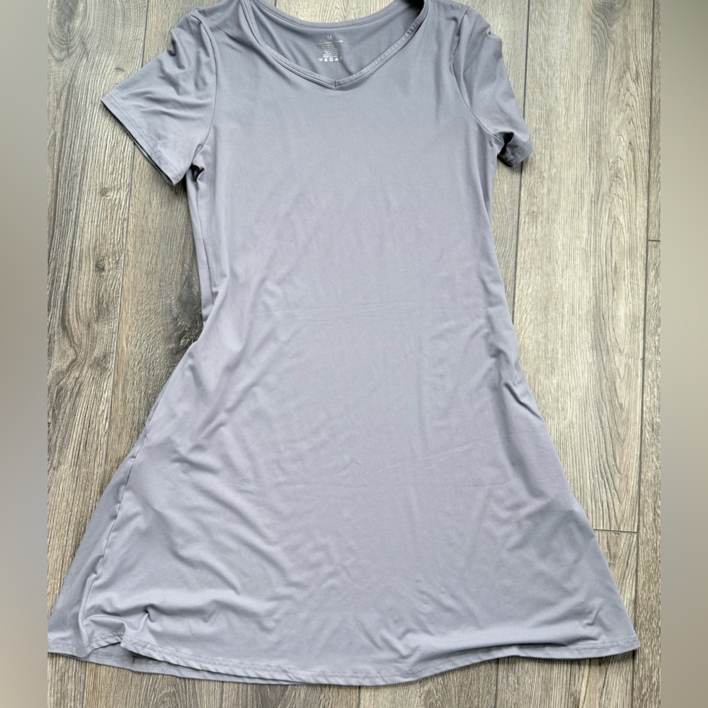 Light Gray Soft Knit A-Line Women's Top Dress
